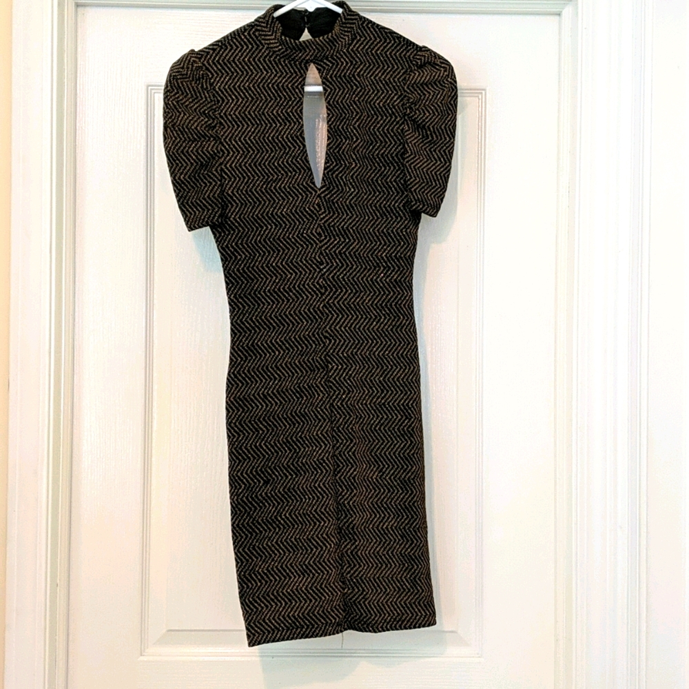 Black and Gold Cocktail Dress